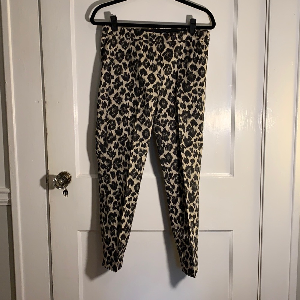 J. Crew Leopard Martie Dress Pants - Size 4